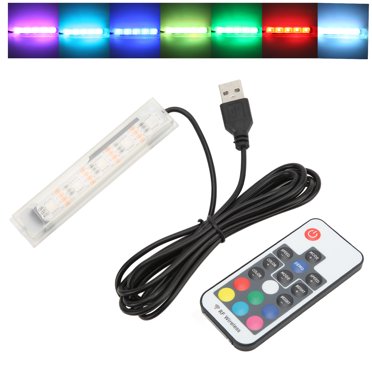 Fish Aquarium Tank Light - Aquarium Background Light with Wireless Remote Control,RGB Colored Changing, Underwater Submersible LED Light[Black]