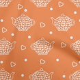 thumbnail image 1 of oneOone Polyester Lycra Orange Fabric Tea Kettle Fabric For Sewing Printed Craft Fabric By The Yard 56 Inch Wide, 1 of 4