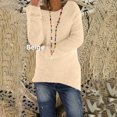thumbnail image 2 of Chandails pour Femmes Unis Coupe Ample Blouse Légère Confortable Hauts Automne Hiver Manches Longues Hauts Décontractés Col Rond Chandail Hauts Noir P, 2 of 4