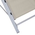thumbnail image 5 of vidaXL Chaise Longue Textilène et Aluminium Crème, 5 of 5