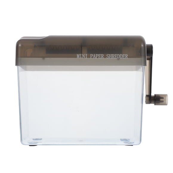1Pc Mini Hand Shredder Desktop Manual Shredder Documents Paper Cutting Tool
