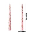thumbnail image 3 of Birdeem Long Taper Candles for Wedding Decor,Unscented with Floral Print,Romantic Dinner Candles,9.8 Inch,Set of Two, 3 of 9