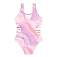 thumbnail image 1 of Girls Swimsuits 1 Piece Swimming Bathing Suit Quick Dry Ruffle Beach Bathing Suit 7-8 Years, 1 of 4