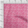 thumbnail image 1 of oneOone Silk Tabby Fabric Leaves & Floral Block Decor Fabric Printed BTY 42 Inch Wide, 1 of 4
