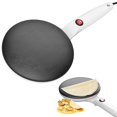 thumbnail image 2 of Oimcto Electric Pancake Maker,White B,Instant Crepe Maker 8" Griddle Crepe Maker Non Stick Pan Auto Thermostat Handheld Long Handle Portable Breakfast Maker for Pancake Chapati, 2 of 9