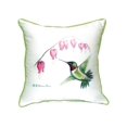 thumbnail image 1 of Betsy Drake Hummingbird Extra Large 22 X 22 Indoor / Outdoor Pillow, 1 of 1