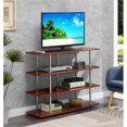 thumbnail image 2 of Convenience Concepts Designs2Go XL Highboy Four-Tier TV Stand in Cherry Wood, 2 of 5