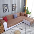 thumbnail image 2 of 2024 L Shape Sofa Slipcover Reversible Sectional Couch Cover Chaise Lounge Cover Furniture Protector Cover Large Size Gray, 2 of 9
