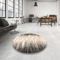 thumbnail image 3 of Ahgly Company Indoor Square Abstract Coffee Brown Abstract Area Rugs, 6' Square, 3 of 6