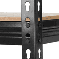 thumbnail image 4 of Yaheetech 5 Tiers Storage Shelf Metal Frame Organizer Rack 330LB Capacity for Each Tier, Black, 4 of 8