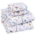 thumbnail image 1 of Ruvanti 100% Cotton Sheets - Crispy Cooling Percale Sheets For Twin Size Bed, Breathable & Durable Twin Sheet Set, 16 Inches Deep Pocket Sheets, Fern Class, 3 Pieces, 1 of 5