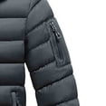 thumbnail image 5 of hoksml Men's Down Fill Winter Jacket Detachable Hooded Zip Up Coat with Zippered Pockets for Cold Weather, 5 of 5