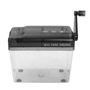 Unbranded Mini Déchiqueteuse manuelle, noire, 1 Nombre