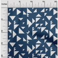 thumbnail image 1 of oneOone Cotton Cambric Fabric Triangle Geometric Print Sewing Fabric BTY 56 Inch Wide, 1 of 5