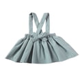 thumbnail image 3 of Toddler Baby Girl Suspender Skirt  Cute Adjustable Strap Button Front Overall Skirt, 3 of 7