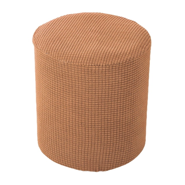 jifeng Housse de Pouf Protège-Tabouret Housses Housses de Tabouret Extensible Café
