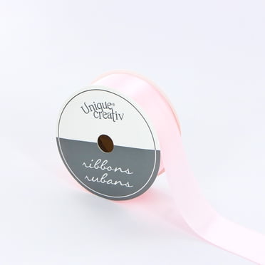 UNIQUE CREATIV Satin Ribbon 25 mm (0.98 in) × 5.5 m (⅞ in × 6 yd), rose Blush, 5.49 m (18 ft)