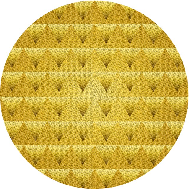 Ahgly Company Tapis d'Intérieur Lavables en Machine, Carrés Transitionnels Or Jaune, Carrés de 3'