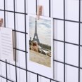 thumbnail image 3 of Wire Wall Grid Panel for Photo Display, DIY Iron Picture Frames Collage for Hanging Wall Decor, Foldable Multi Pictures Organizer with 12 Clips, 28'' X 22'' Inch. (2 Pack), 3 of 7