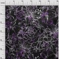 thumbnail image 3 of oneOone Georgette Viscose Purple Fabric Floral Sewing Material Print Fabric By The Yard 42 Inch Wide, 3 of 4