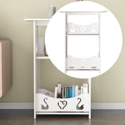 Iodue Rack Bed Side Table Side Table With Storage Rectangular Small End Table 12.6x8.7x15.8in Night Stand Modern Side Tables For Bedside Living Room Bathroom Night Stand