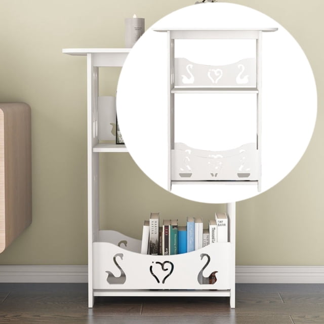 Iodue Rack Bed Side Table Side Table With Storage Rectangular Small End Table 12.6x8.7x15.8in Night Stand Modern Side Tables For Bedside Living Room Bathroom Night Stand