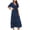Blue, variant on TopLLC Womens Summer Dresses 2023 Boho Dress Short Sleeve V Neck Swiss Dot Ruffle Tiered Maxi Dress Smocked Cocktail Dresses