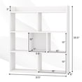 thumbnail image 3 of Costway 1 PCS 7-cube Bookcase Open Storage Shelf with Anti-tipping Kits for Living Room White, 3 of 9