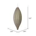 thumbnail image 3 of Vickerman M183287M 8 Po. Ornement de Ligne Mate en Étain 4 par Sac, 3 of 3