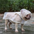 thumbnail image 2 of Pet Réglable Imperméable Transparent Hoodie Imperméable Imperméable Veste Rainwear Poncho pour Petits Chiens de Taille Moyenne Blanc, 2 of 6