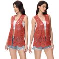 thumbnail image 4 of Women's Floral Crochet Lace Trim Open Front Cardigan, 4 of 5