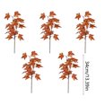 thumbnail image 3 of Wzzjkit Home Decor Home Decorations 5 PCS Fall Decor Artificial Silk Maple Leaves Branches Fall Stems Faux Maple Leaves for Wedding Bouquet Table, 3 of 6