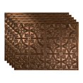 thumbnail image 2 of FASÃ„DE Traditional Style/Pattern 1 Decorative Vinyl 18in x 24in Backsplash Panel in Oil-Rubbed Bronze (5 Pack), 2 of 15