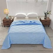 YOPTOP Cooling Comforter Queen Size Double Sided Cooling  for Hot Sleepers with Cooling Fiber Cool Sleeping Summer  Soft Breathable Lightweight Summer Comforter 39.37x59.05in  Gray,blue