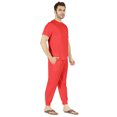 thumbnail image 2 of Inkmeso SolidPajama Set For Mens Short Sleeve Sleepwear Round NeckNightwearPj Set, 2 of 7