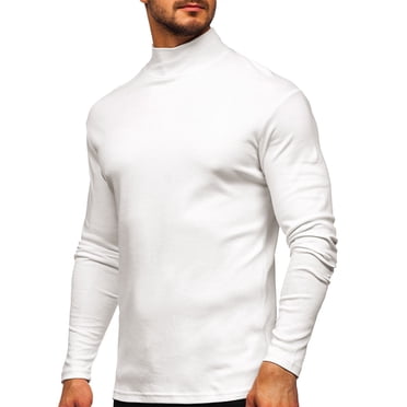 Ketyyh-chn99 Mens T Shirt Casual Under Shirts for Men 2024 Summer Casual Short Sleeve Plain Baseball Cotton T Shirts White,L