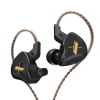 transemion Écouteurs KZ EDX 1 Intra-Auriculaires Prise 3,5 mm Écouteur Stéréo Filaire Musique Sports Jeu Casque, Blanc, Régulier
