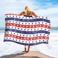 thumbnail image 2 of XZNGL Independence Day Microfiber Beach Towel Super Lightweight Colorful Bath Towel Sandproof Beach Blanket Multi-Purpose Towel For Travel Swimming Pool 27x55 Inch, 2 of 9