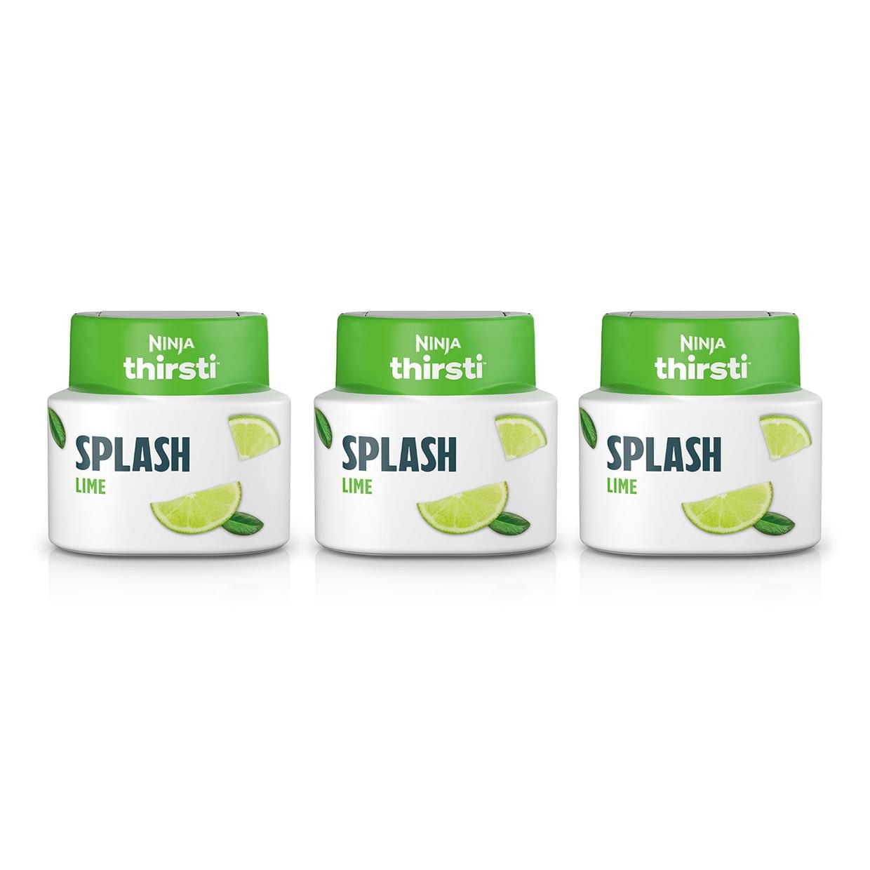 Gouttes d'eau aromatisée Ninja Thirsti, lime vive, eau pétillante croquante et rafraîchissante, zéro calorie, zéro sucre, zéro édulcorant, permet de préparer 20 boissons de 12 oz, WCFLME6C