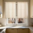 thumbnail image 5 of 2D Printed Kitchen Short Curtains 137 x 45 cm Half Window Washable Polyester Waterproof Light Filtering Pair for Cafe Home, 5 of 5