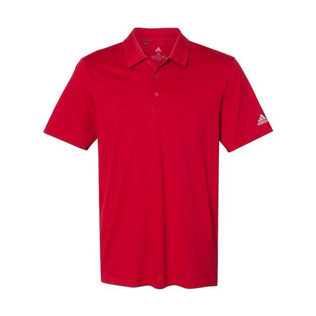 Polo en Mélange de Coton, 3TG, Rouge Puissant