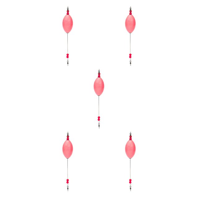 QualitChoice Canne à Pêche Dérivante Étanche Rotation 360° Mousse Lumineuse Alarme Dérivantes Forte Résistance à la Traction pour Eau Salée Rose 5ensemble