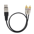 thumbnail image 2 of XLR TO     Splitter,   Wire Splitter Professional   Equipment 1 XLR Female Plug To 2   Male Plugs Cable   Splitter  For Outdoor For Home, 2 of 8