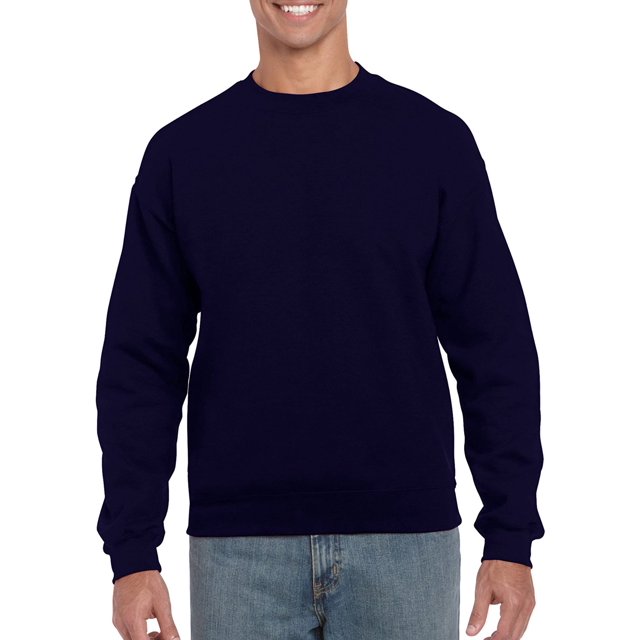 Gildan Chandail Molletonné à Col Ras du Cou pour Homme en Mélange Épais - XX-Grand - Marine