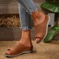 thumbnail image 4 of Wedge Orthopedic Slides Sandals for Women Plantar Fasciitis Comfortable Arch Support Walking Work Slip on, 4 of 7