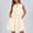 01 Beige, variant on Weiqiqre Midi Dresses for Women Sleeveless Cute Bow Tie Mini Dress Front Pleated Beach Casual Sundresses with Pockets