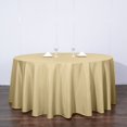 thumbnail image 3 of LNGOOR 108” Wholesale Round Tablecloth Polyester Round Table Linens For Wedding Party Banquet Restaurant -  WHITE, 3 of 11