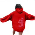 thumbnail image 5 of RKSTN Sweat à Capuche pour Femmes Imprimé Lettre Ample Décontracté Mode Sweat à Capuche Manches Longues, Tenues d'Automne, 5 of 5