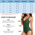 thumbnail image 3 of Women's One Piece Swimsuits Ruched Tommy Control Swimwear V Neck Sexy Back Crossover Swimming Bathing Suits, 3 of 6