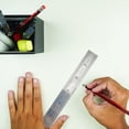 thumbnail image 2 of Stainless Steel Ruler with Inch/CM Marks - Shatterproof Measuring Tool for Office & School, 2 of 6